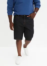 Jeansbermudas med töjbar midja i sidan, Classic Fit, bonprix