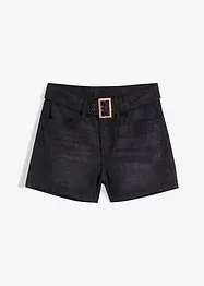 Jeansshorts med skärp (2 delar), bonprix