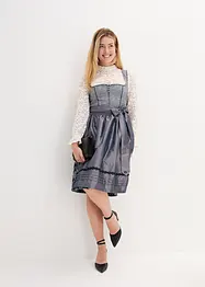 Dirndl i jacquard med förkläde (2 delar), bonprix