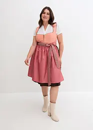 Mellanlång dirndl med dragkedja (2 delar), bonprix