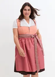 Mellanlång dirndl med dragkedja (2 delar), bonprix