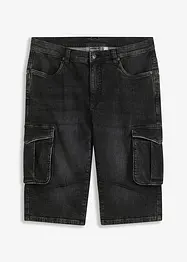 Stretchiga långa jeansbermudas, Regular Fit, bonprix