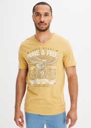 T-shirt med V-ringning i ekologisk bomull, John Baner JEANSWEAR