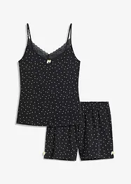 Pyjamas med spets, bonprix