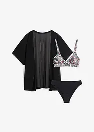 Bikini och badtopp (3 delar), bonprix