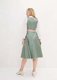 Mellanlång dirndl med förkläde (2 delar), bonprix