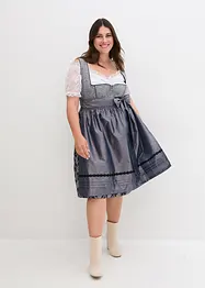 Dirndl i jacquard med förkläde (2 delar), bonprix