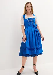 Dirndl med broderat satinförkläde (2 delar), bonprix