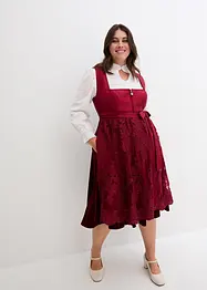 Dirndl med broderat förkläde (2 delar), bonprix