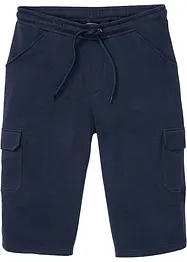 Långa trikåbermudas med cargofickor, ren bomull, Regular Fit, bonprix