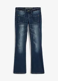 Flared Jeans Low Waist, Stretch, bonprix