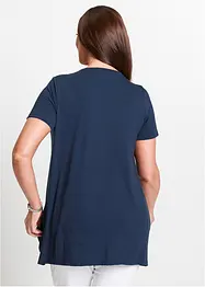 Lång topp med viskos, bonprix