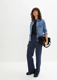 Jeansjacka med broderi, bonprix