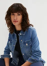 Jeansjacka med broderi, bonprix