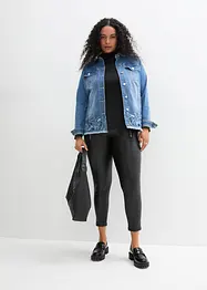 Jeansjacka med broderi, bonprix