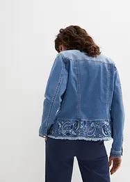 Jeansjacka med broderi, bonprix