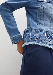 Jeansjacka med broderi, bonprix