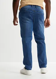 Powerstretchjeans med T-400 och bekvämt snitt, klassisk passform, avsmalnande ben, bonprix