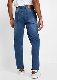 Powerstretchjeans med T-400 och bekvämt snitt, klassisk passform, avsmalnande ben, bonprix