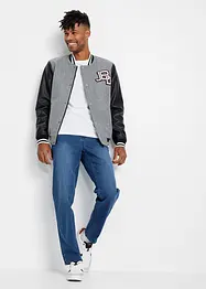 Powerstretchjeans med T-400 och bekvämt snitt, klassisk passform, avsmalnande ben, bonprix