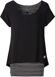 Lång topp i 2 i 1-stil, bonprix