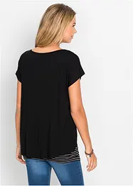 Lång topp i 2 i 1-stil, bonprix