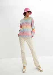 Hålstickad tröja med ombre-effekt, bonprix