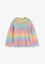 Hålstickad tröja med ombre-effekt, bonprix