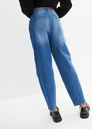 Barreljeans, High Waist, ekologisk bomull, bonprix