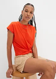 Kort T-shirt i ekologisk bomull, bonprix