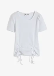 Ribbstickad topp av ekologisk bomull, bonprix