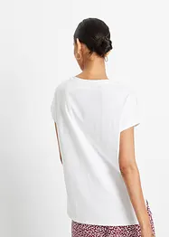 Avslappnad topp med spets, bonprix