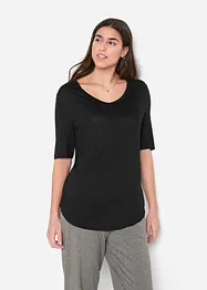Lång topp i mjuk viskos (2-pack), bonprix