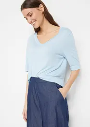 Lång topp i mjuk viskos (2-pack), bonprix