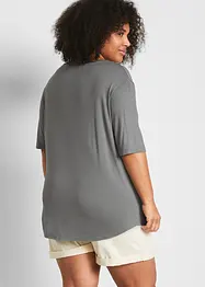 Lång topp i mjuk viskos (2-pack), bonprix
