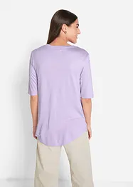 Lång topp i mjuk viskos (2-pack), bonprix