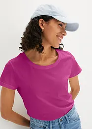 T-shirt med rund halsringning (5-pack), kortärmad, bonprix