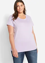 T-shirt med rund halsringning (5-pack), kortärmad, bonprix