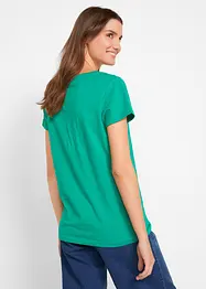 T-shirt med rund halsringning (5-pack), kortärmad, bonprix