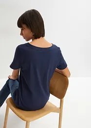 T-shirt med tryck i ekologisk bomull, bonprix