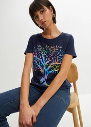 T-shirt med tryck i ekologisk bomull, bonprix