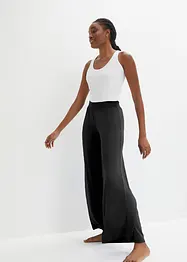 Pyjamasbyxa med vida ben med viskos, bonprix