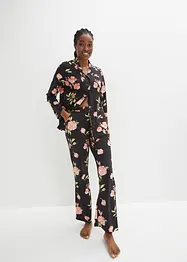 Pyjamas med knappslå och insticksfickor, bonprix