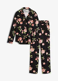 Pyjamas med knappslå och insticksfickor, bonprix