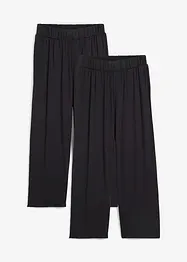 Vid 7/8-byxa med hög midja (2-pack), bonprix