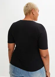 T-shirt med omlottlook i hållbar viskos, bonprix