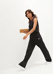 Extra mjuk, snabbtorkande sportjumpsuit i neopren med vida ben, bonprix