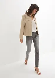 Straight Jeans Mid Waist, Super Stretch med bekväm midja, bonprix