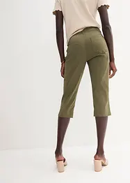 Stretchig capribyxa med resårmidja, bonprix