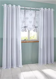 Hissgardin med hjärtmönster och återvunnen polyester, bonprix